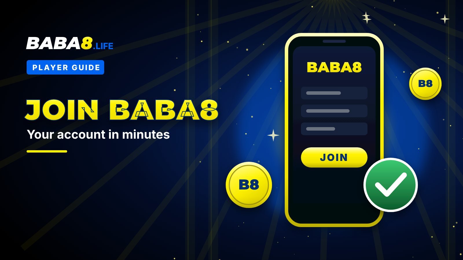 How to Join BABA8: Create Your Account Step by Step